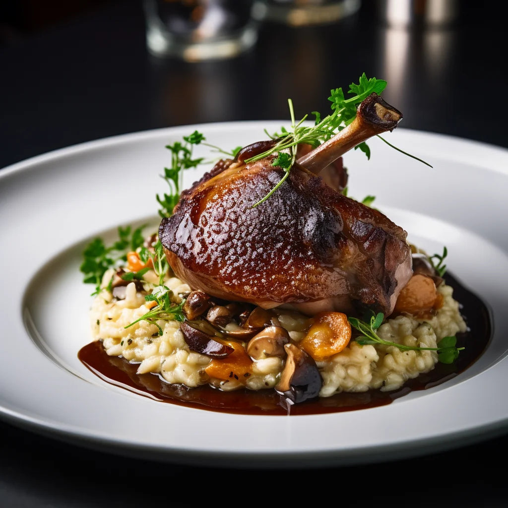 Raravina Recipe Duck Confit with Risotto