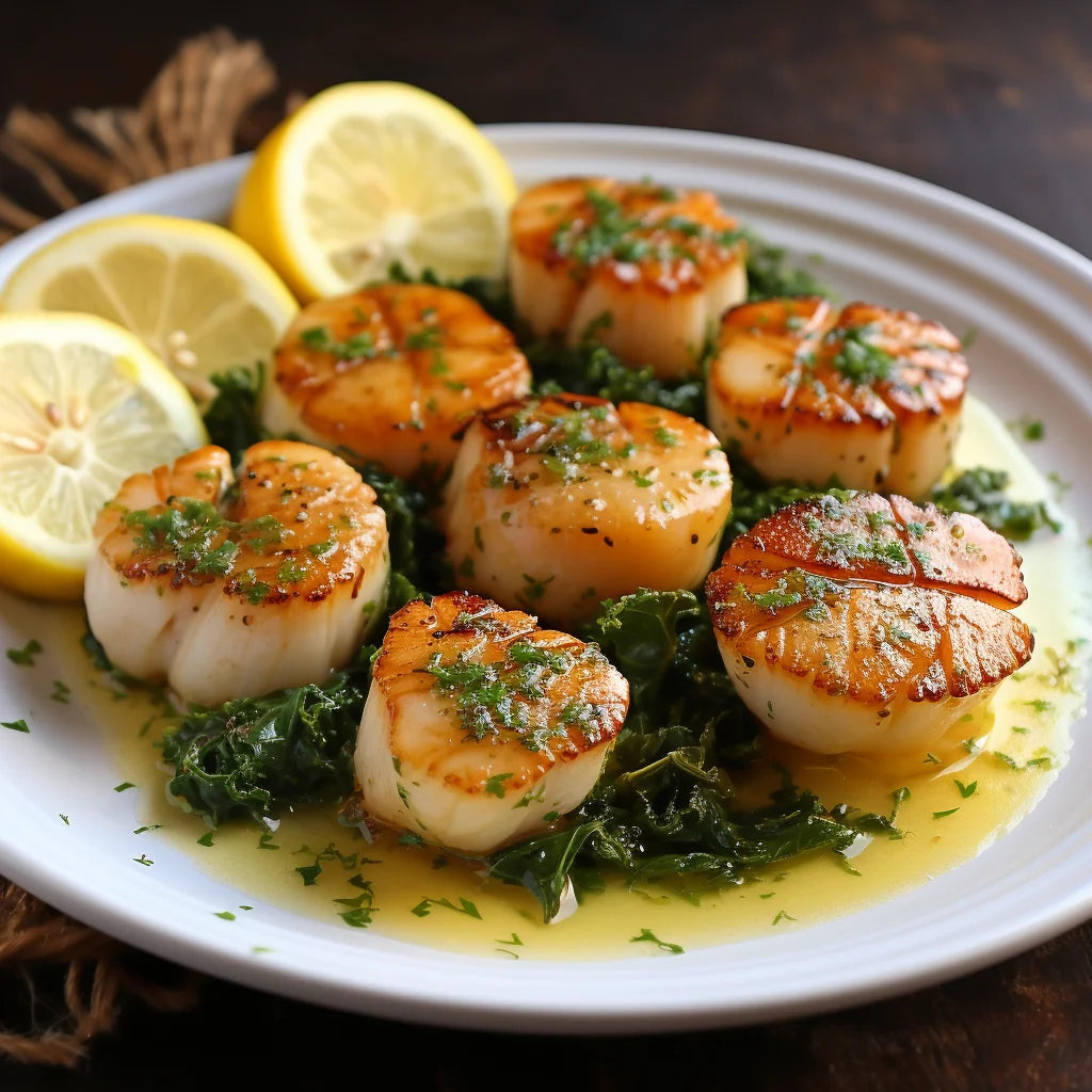 Raravina Recipe Seared Scallops with Lemon Butter