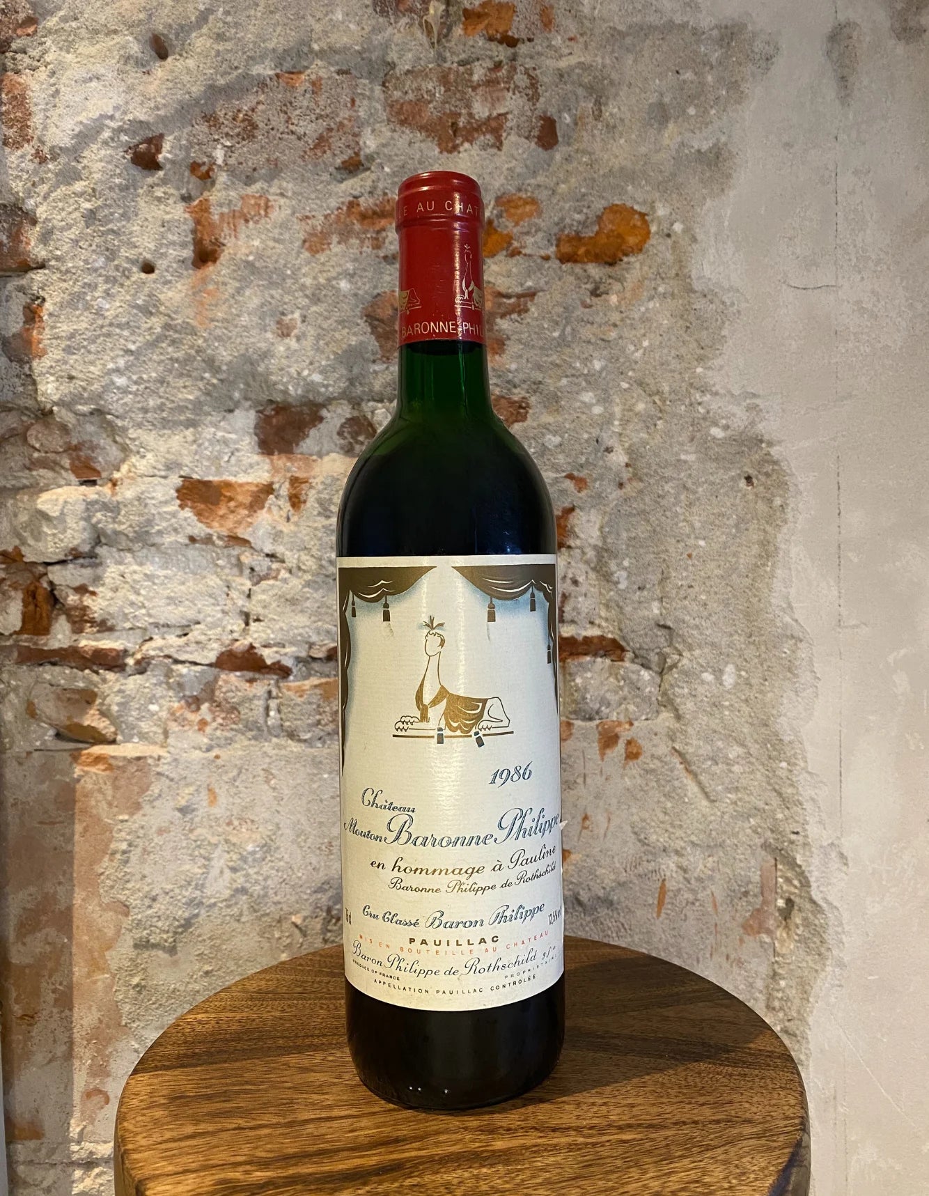 Baron Philippe de Rothschild Chateau d'Armailhac 1986