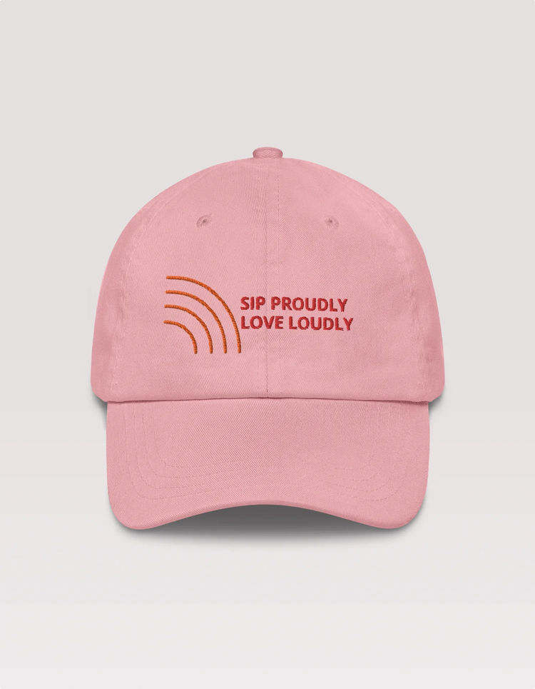 Raravina SIP PROUDLY LOVE LOUDLY Pride Baseball Hat