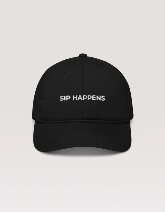 Raravina Sip Happens Slogan Baseball Hat